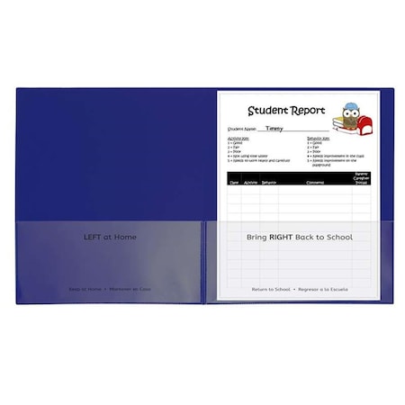 C-Line Products CLI32005 25CT Classroom Connector Folders; Blue